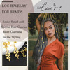 SAWINDA 30PCS Loc Hair Jewelry for Braids Metal Dreadlock Beads Set Snake Hair Clips Decoration Extended Spiral Hair Cuf