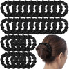 WILLBOND 30 Pcs Small Satin Silk Scrunchies Bulk for Women Thin Hair Ties Mini Scrunchy Bands Skinny Ponytail Holders fo