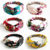 IDOLL Boho Headbands for Women Silk Elastic Satin Hairband Vintage Floral Printed Paisley Bandana Fashion Headwraps Hair