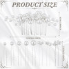 Geosar 9 Pcs Wedding Hair Accessories Pearl Hair Pins Women Vintage Hairs Piece Bridal Accessories for Bride Bridesmaids