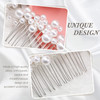 Geosar 9 Pcs Wedding Hair Accessories Pearl Hair Pins Women Vintage Hairs Piece Bridal Accessories for Bride Bridesmaids