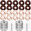Hoteam 40 Pcs Basketball Scrunchies Set 20 Adjustable Bracelets and 20 Elastic Hair Scrunchies Senior Night Basketball G
