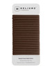 Heliums Thin Seamless Hair Ties Dark Brown 6mm Nylon No Damage Ponytail Holders 175 Inch Medium Hold for Thin to Normal