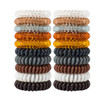 79STYLE 50pcs Spiral Hair Ties For Women Coil Hair Bands Coil Scrunchies Ponytail Holder Plastic Phone Cord Hair Coils F