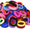 QRTVI 120 Pcs Baby Hair Ties Cotton Toddler Hair Ties for Girls and Kids Multicolor Small Seamless Hair Bands Elastic Po