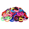 QRTVI 120 Pcs Baby Hair Ties Cotton Toddler Hair Ties for Girls and Kids Multicolor Small Seamless Hair Bands Elastic Po