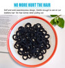 Lintopos Baby Hair Ties Elastic Hair Bands Small Hair Ties for Girls Rubber Bands Elastic Ponytail Holders Black
