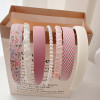 Ooosonlu Fashion Headbands Set Girls Women Pearl Hairbands Nonslip Different Patterns