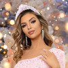 Lanmerry Sequin Knotted Headbands Sparkly Pink Glitter Velvet Hair Accessories for Girls Kids 2Pcs
