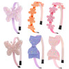 Ooosonlu Toddler Headband with bow little girl headbands glitter headband for girls headband for little girl hair access