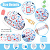 Tigeen 30 Pcs Nursing Headbands for Women Cna Accessories Non Slip Nurses Hair Bands with Buttons Doctor Sweatband Mask