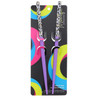 Two 725 inch Long Wooden Animal Print Hair Sticks for Women Purple