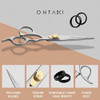 ONTAKI Hair Cutting Scissors 65 Japanese Steel Hair Shears for Beard Mustache HandForged Tool for Barbers Men Women Hair