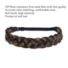 TOECWEGR Braided headband for Women 3 Strands Synthetic Braided Hair Headbands Stretch Plaited Hairs Headbands Hairpiece
