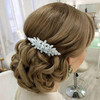 Sooshin Bridal Hair Comb Crystal Wedding Headpiece for Brides Rhinestone Hair Accessory for Women and Girls Silver 32719