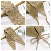 CHLINS Headband 3PCS Crochet Hairband for Women Floral Elastic Handmade Head Wrap Bohemian knit Headband for Women and G
