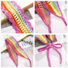 CHLINS Hairband 3PCS Crochet Headband Women Floral Hairband Elastic Handmade Crochet Head Wrap Bohemian knit Headband fo