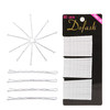 Dofash 5CM2in Wavy Bobby Pins White Hair pins Metal Hair Grips for Women 60pcsWhite