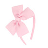 MEEDEE Pink Grosgrain Bow Hairband for Girls 1 PCs Party Decoration Handmade Hair Band Polyester Ribbon Adjustable Headw