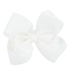 MEEDEE Fashion Cute White Bow Headband for Girls Toddlers 3 Year Old Little Girl Bows Big Grosgrain Headband Bows for Ca