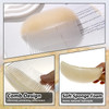 2 PCS Sponge Hair Volume Inserts with Comb and Base Hair Styling Tools for Women Black Accessories