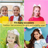 2 Packs Jumbo Cheerleading Bow 8 Inch Large Cheer Hair Bows with Ponytail Holder for Teen Girls Softball Outfit UniformW