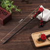 WILLBOND 2 Pieces Chinese Wooden Hair Sticks Retro Wooden Hairpins Japanese Classic Hair Chopsticks Handmade Flower Acce