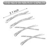 12 Pieces Rhinestone Bobby Pins Decorative Fancy Crystal Hair Clips Shiny Metal X Shaped Barrettes Bling Diamond Wedding