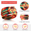 WILLBOND 6 Pcs African Headbands for Women Knotted Wide Non Slip Yoga Stretchy Turban Hair Scarfs Boho Print Headwrap Ha