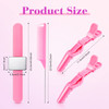 7 Pieces Hair Braiding Tools Magnetic Pin Wristband and 2 Pieces Stainless Steel Pintail Rat Tail Comb with 4 Wide Teeth