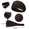 WILLBOND 10 Pcs Wide Bandana Headbands for Women Non Slip Paisley Crystal Hairband Elastic Boho Bling Rhinestone Head Wr