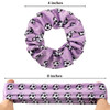 Syhood 16 Pieces Soccer Hair Scrunchies Soccer Hair Ties Elastic Sports Ball Bands Ponytail Holders Ties Accessories Bac