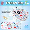 Jexine 20 Pcs Nurse Headbands for Women Wide Nursing Headband with Button for Mask Cna Accessories Work Non Slip Ear Pro