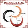 Taiyin 3 Pcs Moon Hair Fork Hairpin for Women 512 Moon Stick Hand Carved Clip Thin Hair Accessories Wooden Barrettes Lig