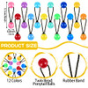 36 Pieces Hair Ties Balls Ponytail Holders Colorful Twin Bead Ponytail Balls 80s 90s Elastic Hair Accessories for Baby K