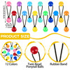 JenPen 36 Pieces Hair Ties Balls Ponytail Holders Colorful Twin Bead Ponytail Balls 80s 90s Elastic Hair Accessories Gif