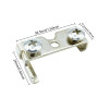TorSor 2 Set Hair Clipper Latch Plate Adjusting Lever Base Blade Mounting Bracket with Screws for Wahl Cordless Magic Cl