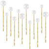 OIIKI 12PCS Pearls Hair Bobby Pins Pearl Hair Clips 3 Sizes Pearl Barrettes Decorative Wedding Bobby Pins Bridal Hairsty