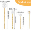 OIIKI 12PCS Pearls Hair Bobby Pins Pearl Hair Clips 3 Sizes Pearl Barrettes Decorative Wedding Bobby Pins Bridal Hairsty