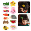Elesa Miracle 12pc Baby Girl Hair Clips Barrettes Animal Pattern Felt Snap Clips Hair Bows for Toddlers Girl Kids