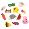 Elesa Miracle 12pc Baby Girl Hair Clips Barrettes Animal Pattern Felt Snap Clips Hair Bows for Toddlers Girl Kids