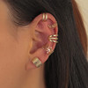 20 Pcs Gold Silveer Hair Braids Dreadlock NonPiercing Ear Clip Beard Beads Cuffs Clip Hair for Women Men Hair Accessorie