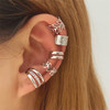 20 Pcs Gold Silveer Hair Braids Dreadlock NonPiercing Ear Clip Beard Beads Cuffs Clip Hair for Women Men Hair Accessorie
