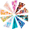 Geyoga 10 Pieces Acrylic Resin Hair Clips Barrettes Geometric Alligator Hair Clips Colorful Marble Pattern Hairpins Styl