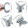 12 Pcs Cute Butterfly Claw Hair Clips 26 Inch Non Slip Matte Jaw 12 Colors Strong Hold Butterfly Hair Clamps for Women G