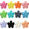 12Piece Flower Claw Clips Large Jaw Clips for Women Girls Thick Thin Hair 12 Colors Matte NonSlip Strong Hold