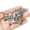 GXXMEI 8PCS Hair Clips Viking Celtic Hair Sticks Celtic Knot Hairpin Retro Silver Vintage Metal Hair Barrette Viking Jew