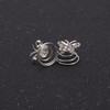 24PCS Rhinestones Crystal Spirals Hair Pin Clip Imitation Pearl Spin Pin Swirl Hair Twists Coils Hairpin Bun Stick Pick