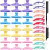 38 Pcs Pastel Styling Hair Clips Set Butterfly Hair Clamps Clips Alligator Hair Clips Croc Clips and Rat Tail Comb for S