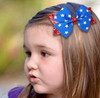 HLLMX 2 PCS Patriotic American Flag Hair Clips Glitter Patriotic Independence Day Alligator Hair Pins Hair Accessories T
